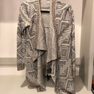 Neutral patterned cardigan in size Small